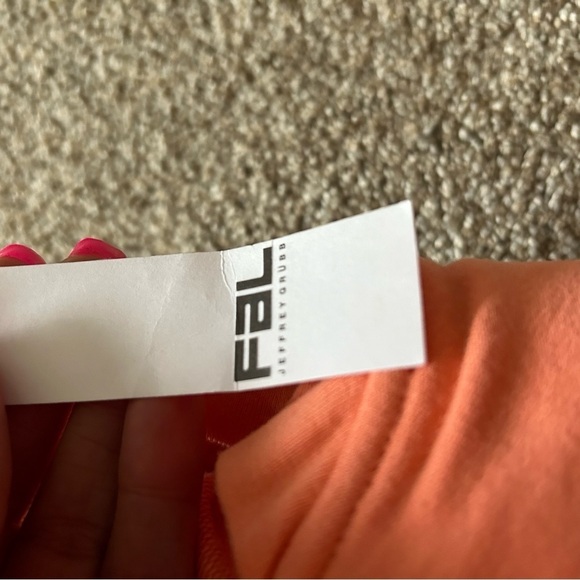 FAL by Jeffrey Grubb orange full zip jacket NWT L - Picture 6 of 7